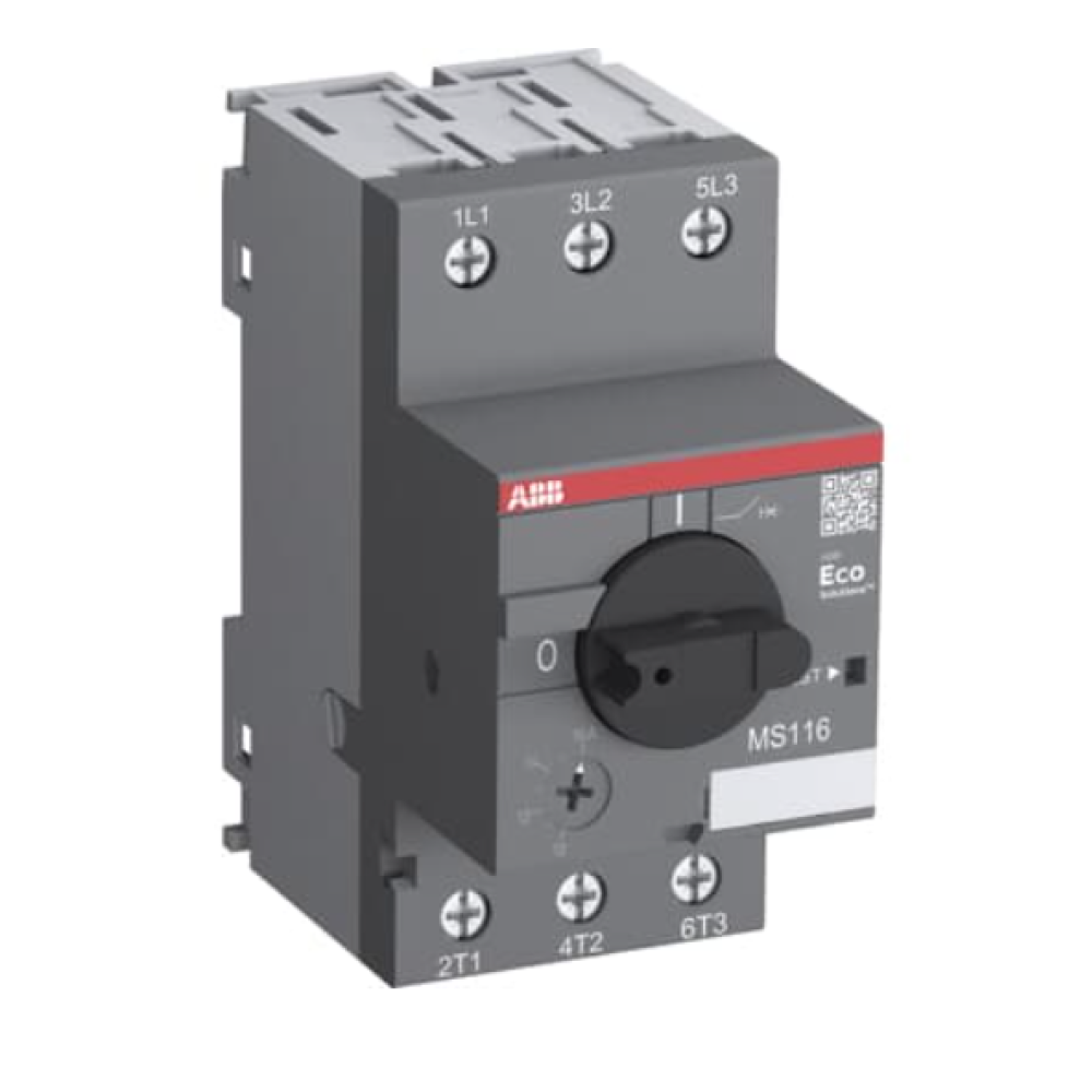Автоматичний вимикач захисту двигуна ABB MS116 2,5А - 4А (1SAM250000R1008)