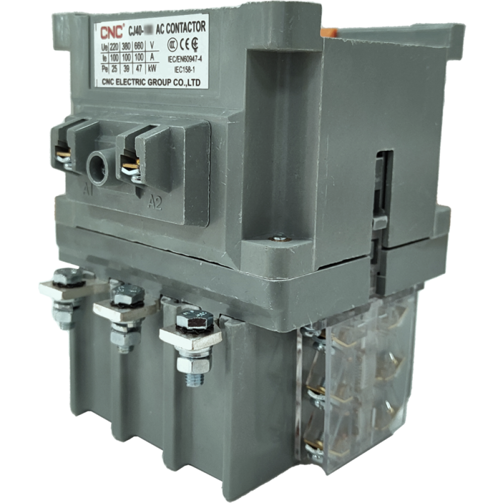 Контактор CNC CJ40-125 65кВт 125А 220В (АС-3 380В) 4NO+2NC (Б00044907)