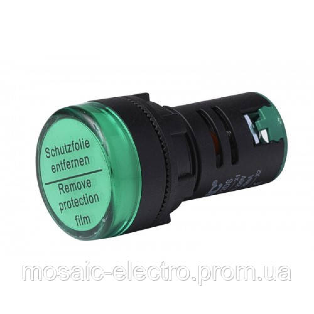 Светодиодная индикаторная лампа зеленая AD22-22DS LED