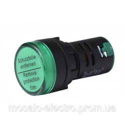 Светодиодная индикаторная лампа зеленая AD22-22DS LED