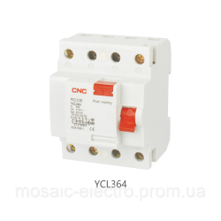 Дифференциальные реле УЗО YCL364-63 16А, 4Р, 30mA, 4 полюса