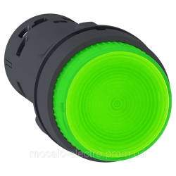 Кнопка зеленая с подсветкой LED 1НО 24В XB7NW33B1