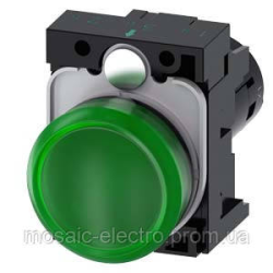 Индикатор зеленый 230В АС 22MM 33SU1201-6AF40-1AA0
