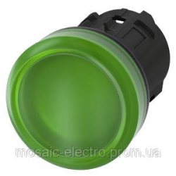 Индикатор зеленый без лампы 22MM  3SU1001-6AA40-0AA0