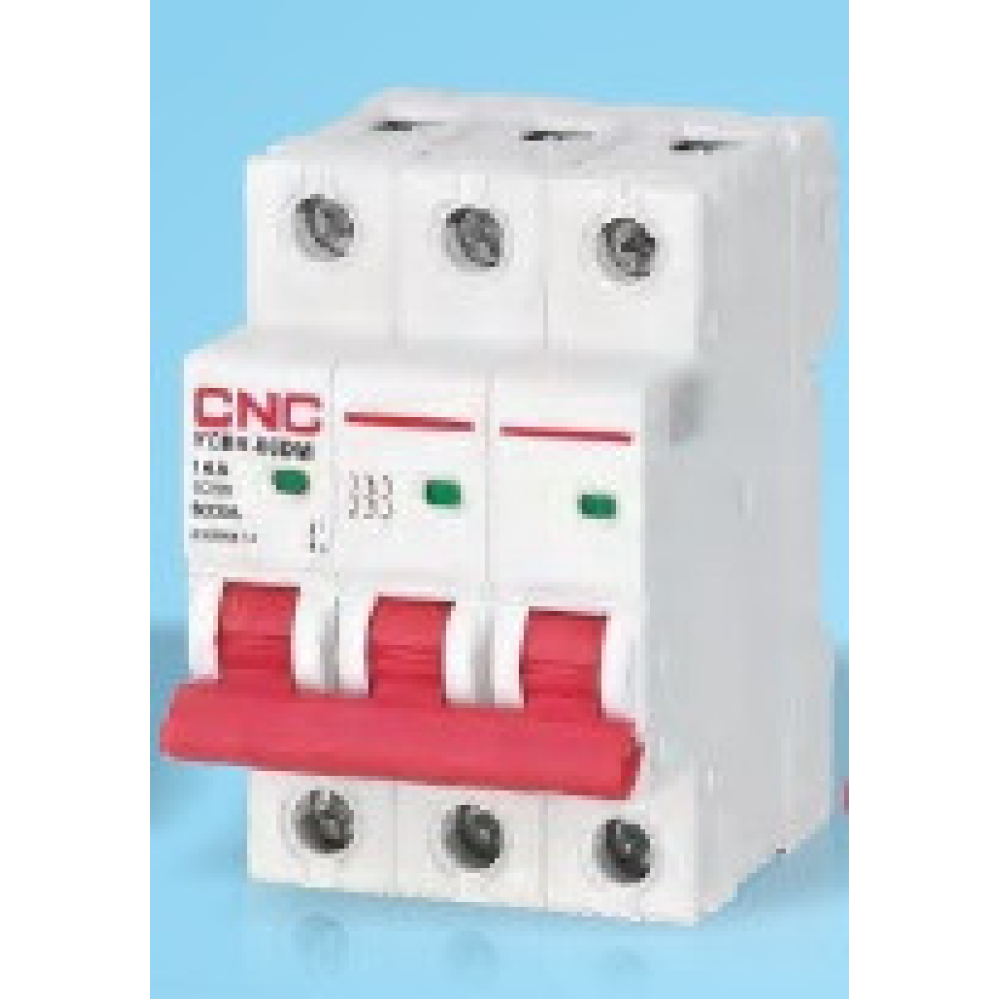 Модульный DC автоматический выключатель YCB9-80DM, 3Р, 6А, 6kA, тип B